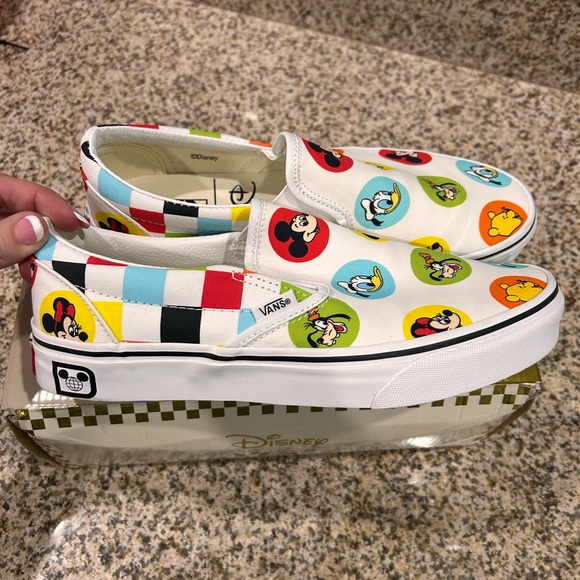 Vans Shoes - Vans x Disney collaboration Slip-On Sneakers - special limited release worn 1x